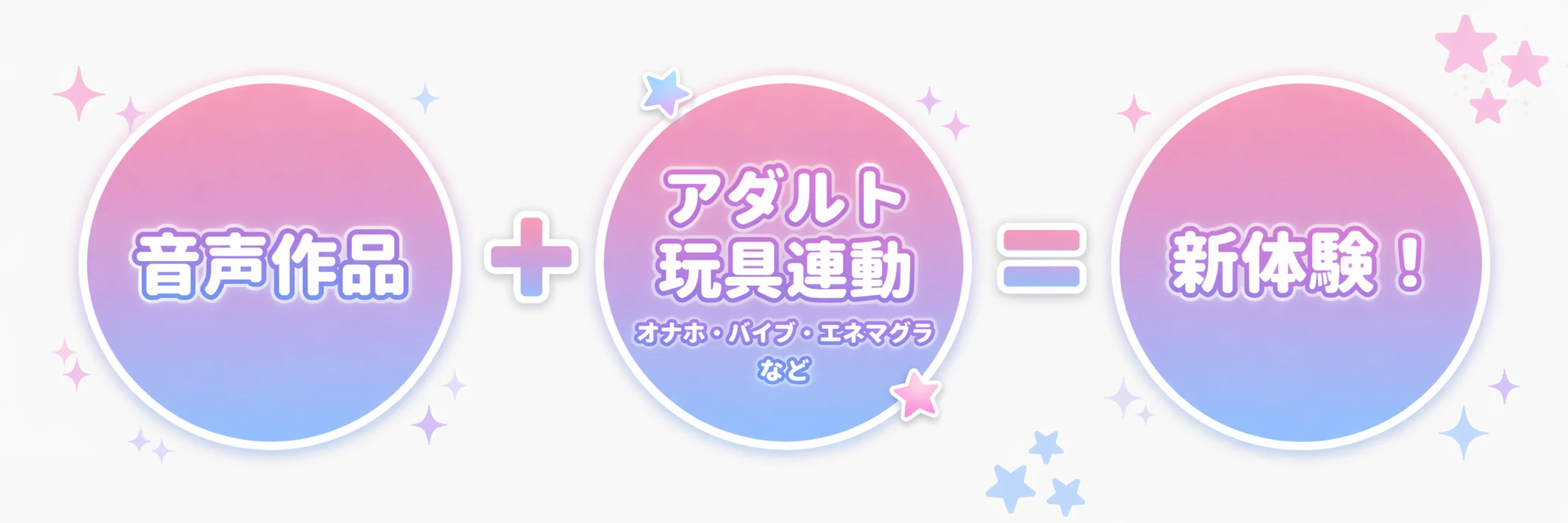 音声作品 + アダルト玩具連動 = 新体験